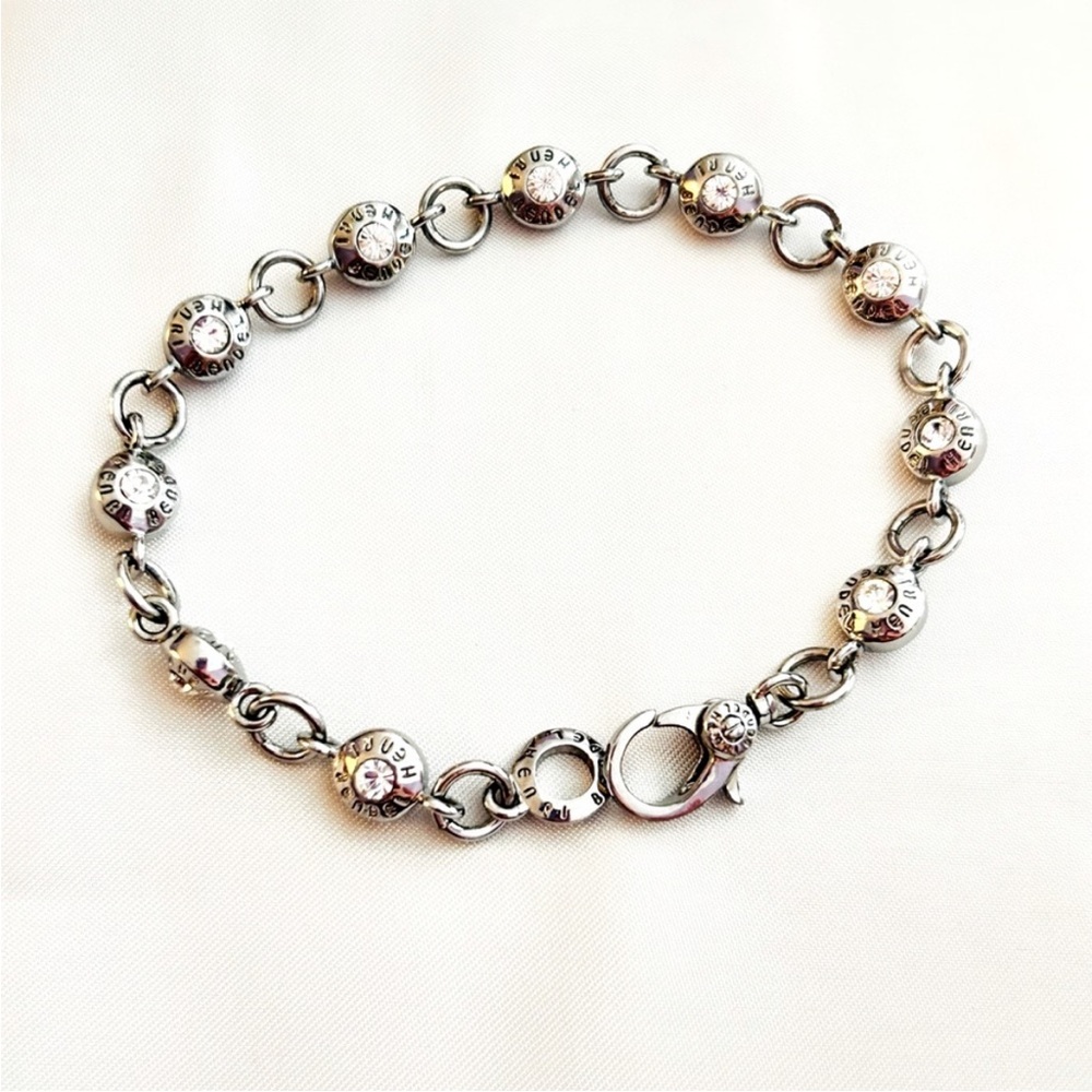 NWOT RARE Henri Bendel Silver Tone Tennis Bracelet - Picture 9 of 10